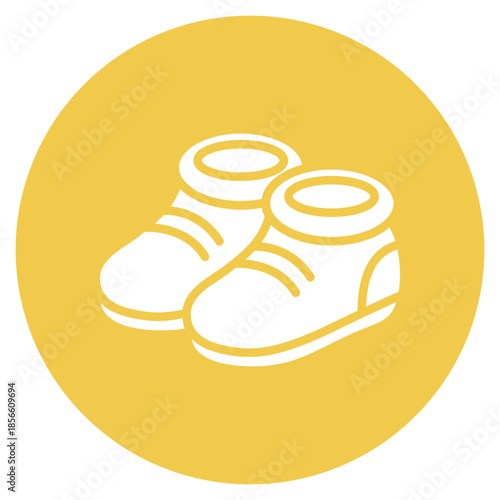 Baby Booties icon vector image. Can be used for Maternity.
