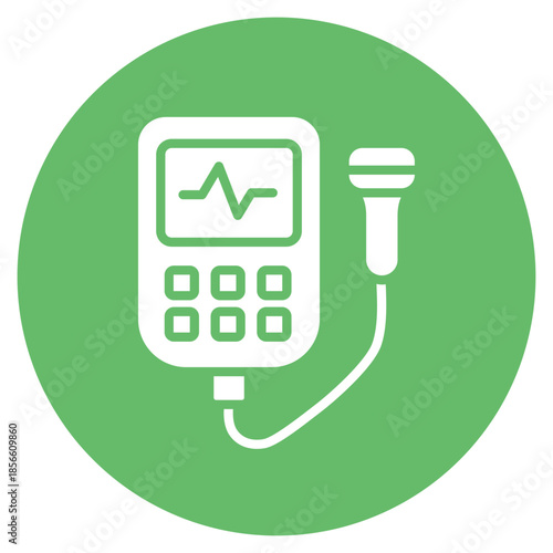 Fetal Doppler icon vector image. Can be used for Maternity.