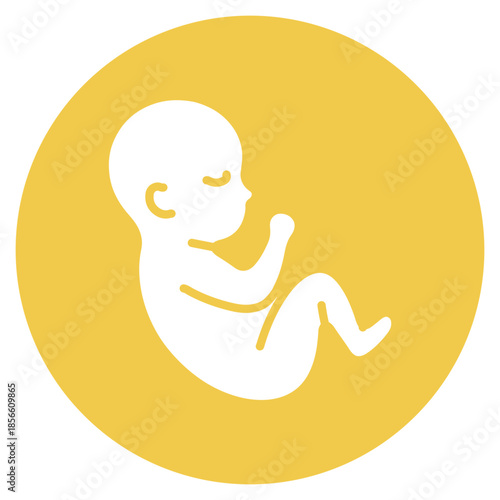 Fetal Growth icon vector image. Can be used for Maternity.