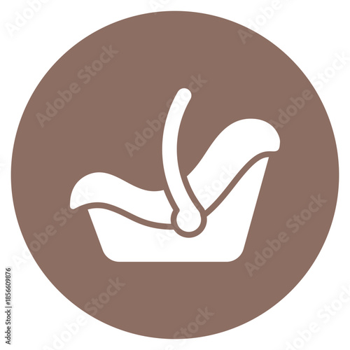 Infant Car Seat icon vector image. Can be used for Maternity.