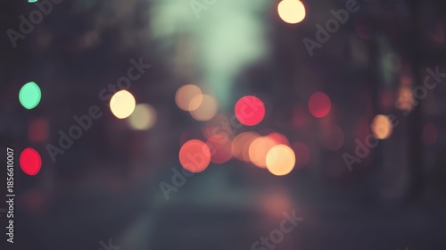 Captivating blurry city street lights at night dynamic urban motion aesthetic landscape.