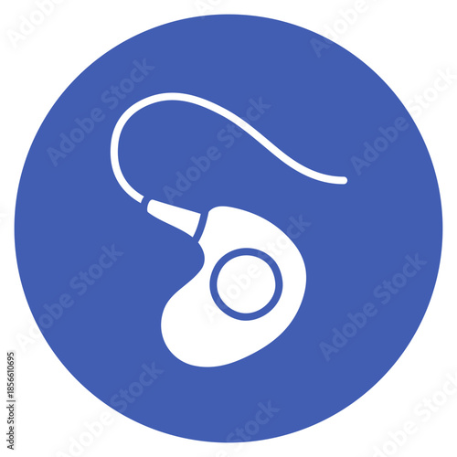 In-Ear Monitor icon vector image. Can be used for Artist Studio.