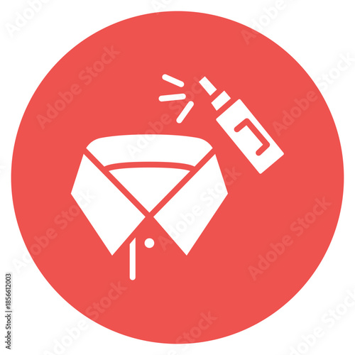 Collar Starch icon vector image. Can be used for Laundry.