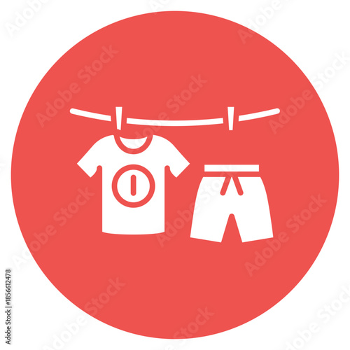 Sportswear Wash icon vector image. Can be used for Laundry.