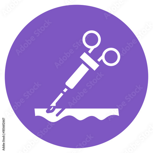 Biopsy Tool icon vector image. Can be used for Dermatology.