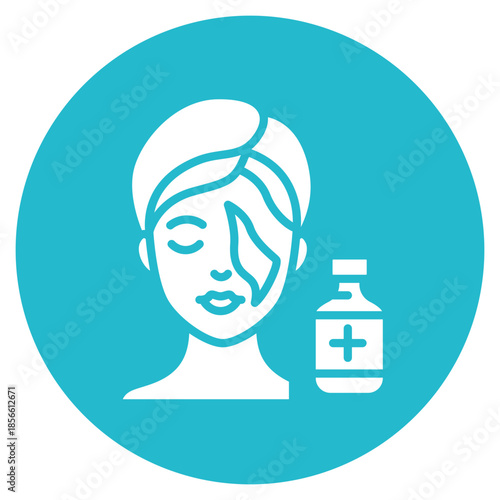 Chemical Peel icon vector image. Can be used for Dermatology.