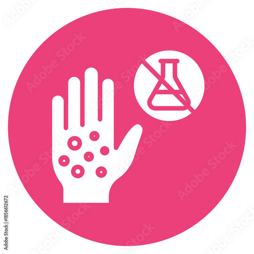Contact Dermatitis icon vector image. Can be used for Dermatology.