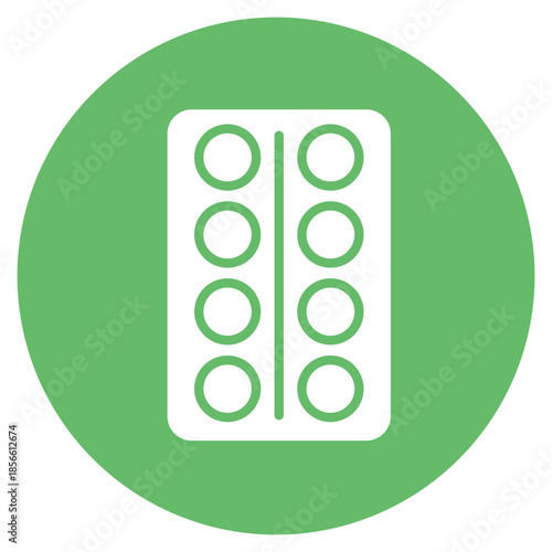 Blister icon vector image. Can be used for Dermatology.