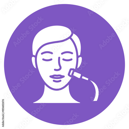 Dermabrasion icon vector image. Can be used for Dermatology.