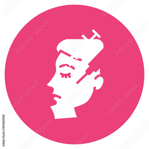 Filler Injection icon vector image. Can be used for Dermatology.