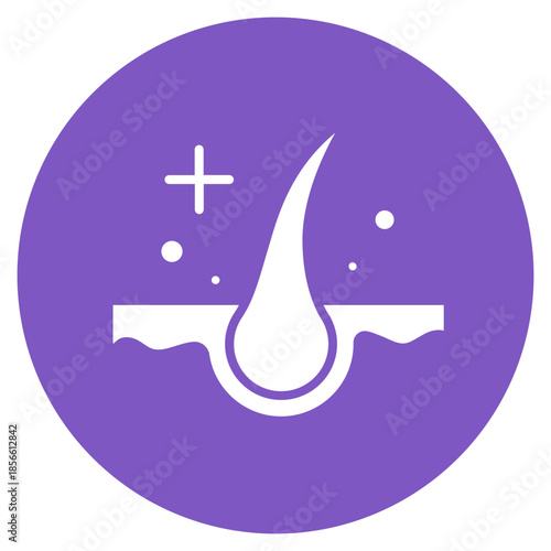 Folliculitis icon vector image. Can be used for Dermatology.