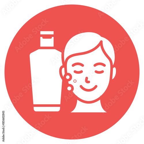 Face Wash icon vector image. Can be used for Dermatology.
