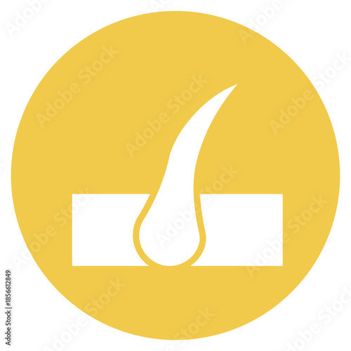 Hair Follicle icon vector image. Can be used for Dermatology.