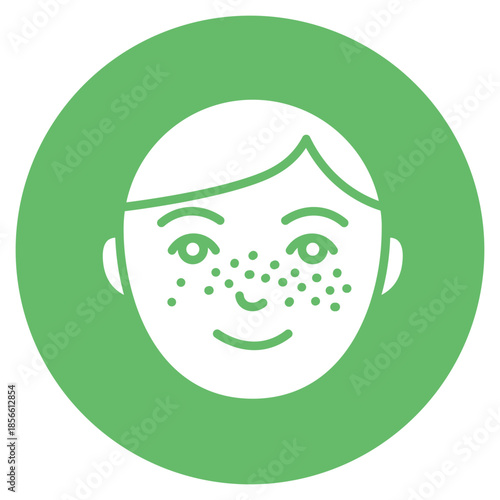Freckles icon vector image. Can be used for Dermatology.