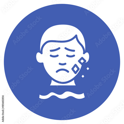 Flaky Skin icon vector image. Can be used for Dermatology.