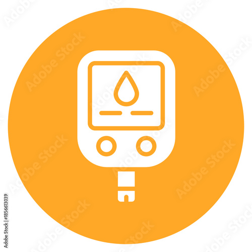 Blood Sugar Monitor icon vector image. Can be used for Nursing Home.