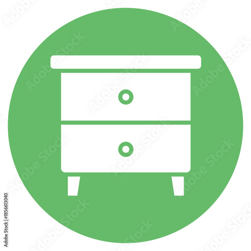 Bedside Table icon vector image. Can be used for Nursing Home.