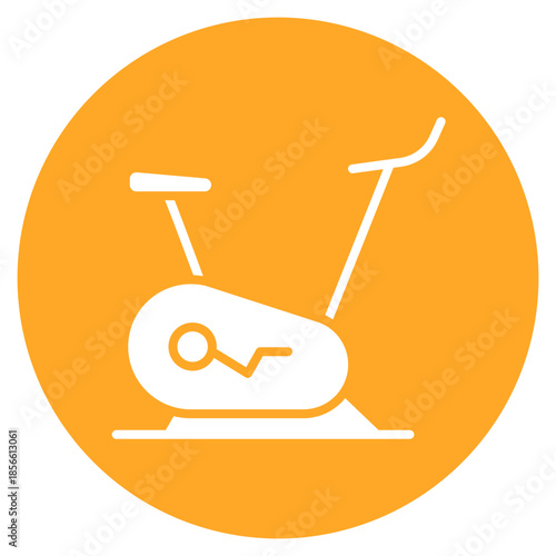 Exercise Bike icon vector image. Can be used for Nursing Home.
