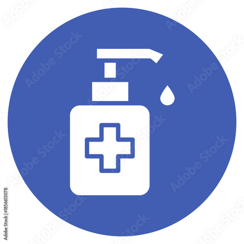Hand Sanitizer icon vector image. Can be used for Nursing Home.