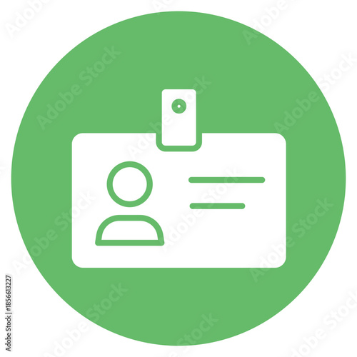 Resident ID Card icon vector image. Can be used for Nursing Home.