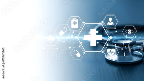 Medical technology and healthcare innovation concept