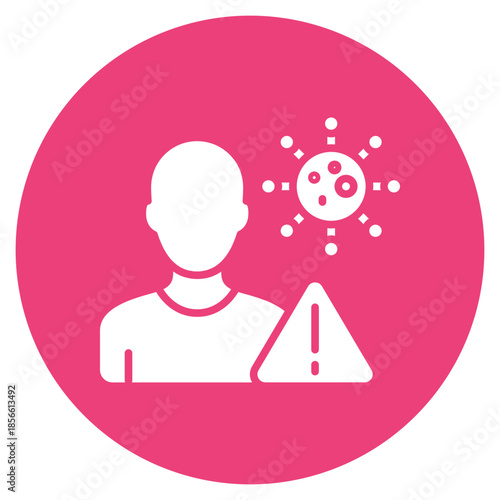 Infection Risk icon vector image. Can be used for Tuberculosis.