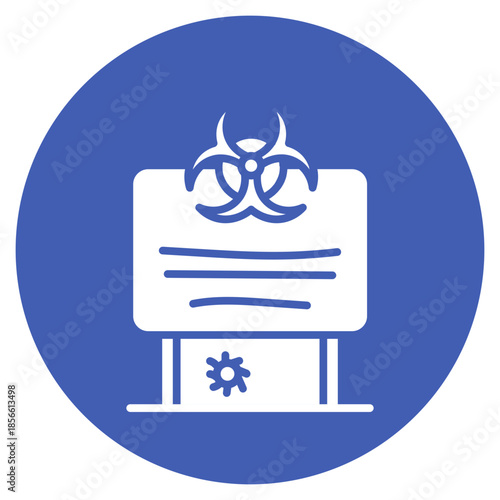 Infection Zone icon vector image. Can be used for Tuberculosis.