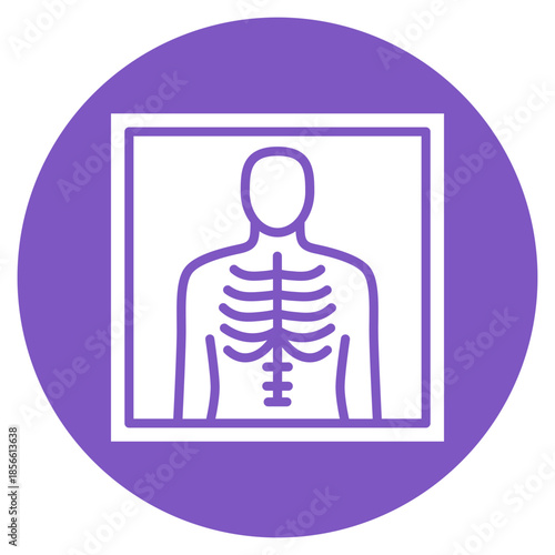 Radiology Scan icon vector image. Can be used for Tuberculosis.