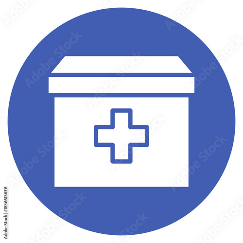 Treatment Box icon vector image. Can be used for Tuberculosis.