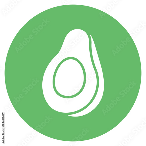 Avocado Half icon vector image. Can be used for Brunch.