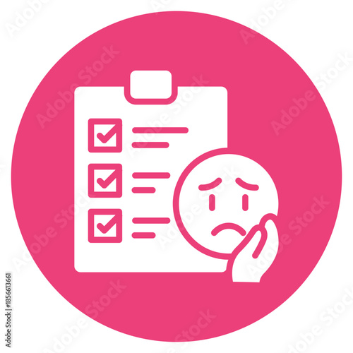 Symptom Chart icon vector image. Can be used for Tuberculosis.