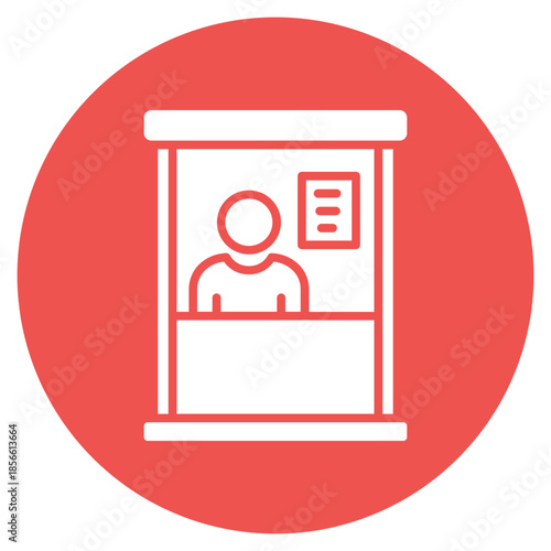 Screening Booth icon vector image. Can be used for Tuberculosis.
