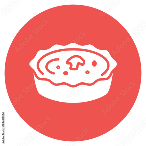 Mini Quiche icon vector image. Can be used for Brunch.