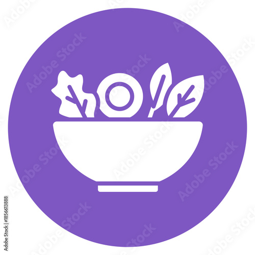 Salad Bowl icon vector image. Can be used for Brunch.