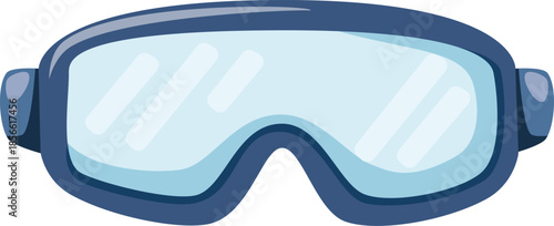 Protective Safety Goggles Eyewear Work Equipment Illustration