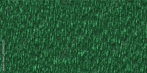 Abstract dark green textured background resembling dense, short grass or a fibrous material with vertical streaks and digital noise.