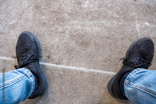 black shoes ready to go