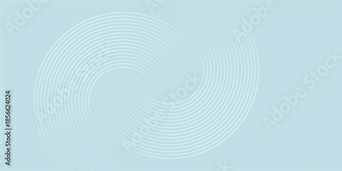 Modern abstract background. Shiny white gradient circle lines. Minimal geometric pattern. Simple graphic element. Futuristic concept. Suit for cover, poster, banner, brochure, flyer, header, website