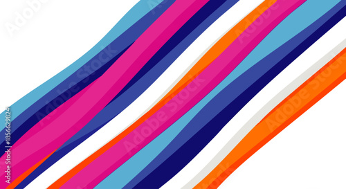 Vibrant, flowing ribbons of color create a dynamic abstract background with a sense of movement and energy.