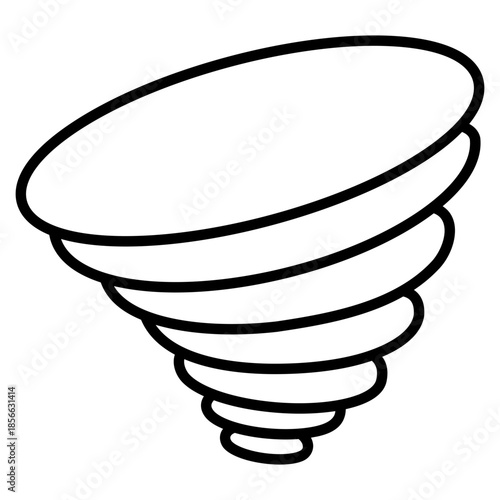 Tornado vector icon. Weather icon line style. perfect use for logo, presentation, website, and more. modern icon design outline style 