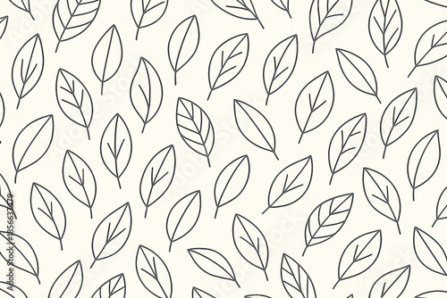 Leaves arranged in a simple pattern on a light background for artistic design or decoration