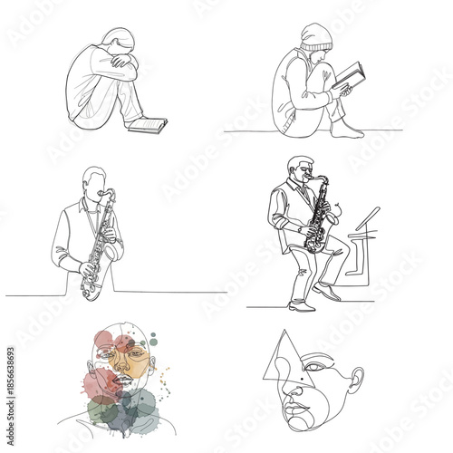 Vector file illustration on white background