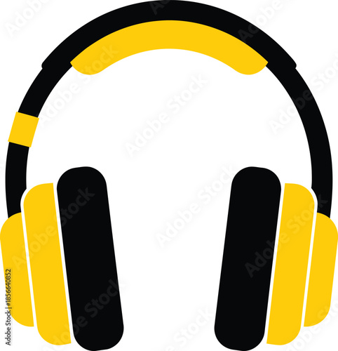 Headphones Music Audio Icon Vector Illustration