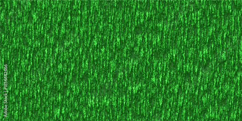 Vibrant green abstract texture with vertical lines resembling digital grass or a noise pattern.