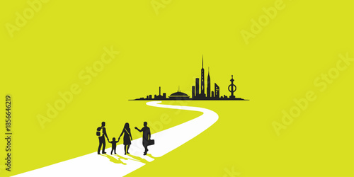 Creative Marketing Business Growth Concept Vector Illustration Versatile Abstract Background. Conceptual art, White, red, yellow, black, and blue colored.  