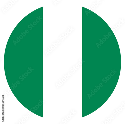 Button Nigeria flag icon vector illustration 