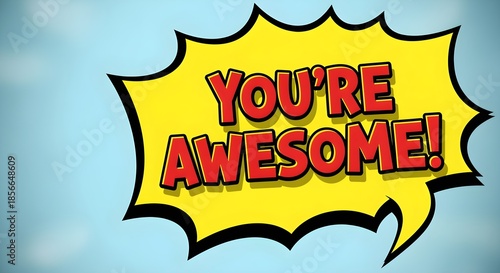 A speech bubble with 