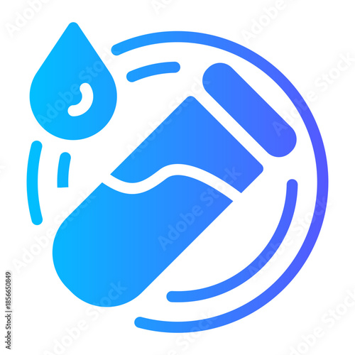 Blood Sample Cup Laboratory Icon