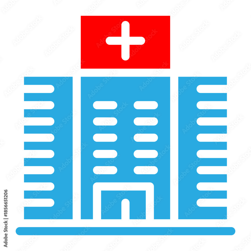 Obraz premium hospital building icon