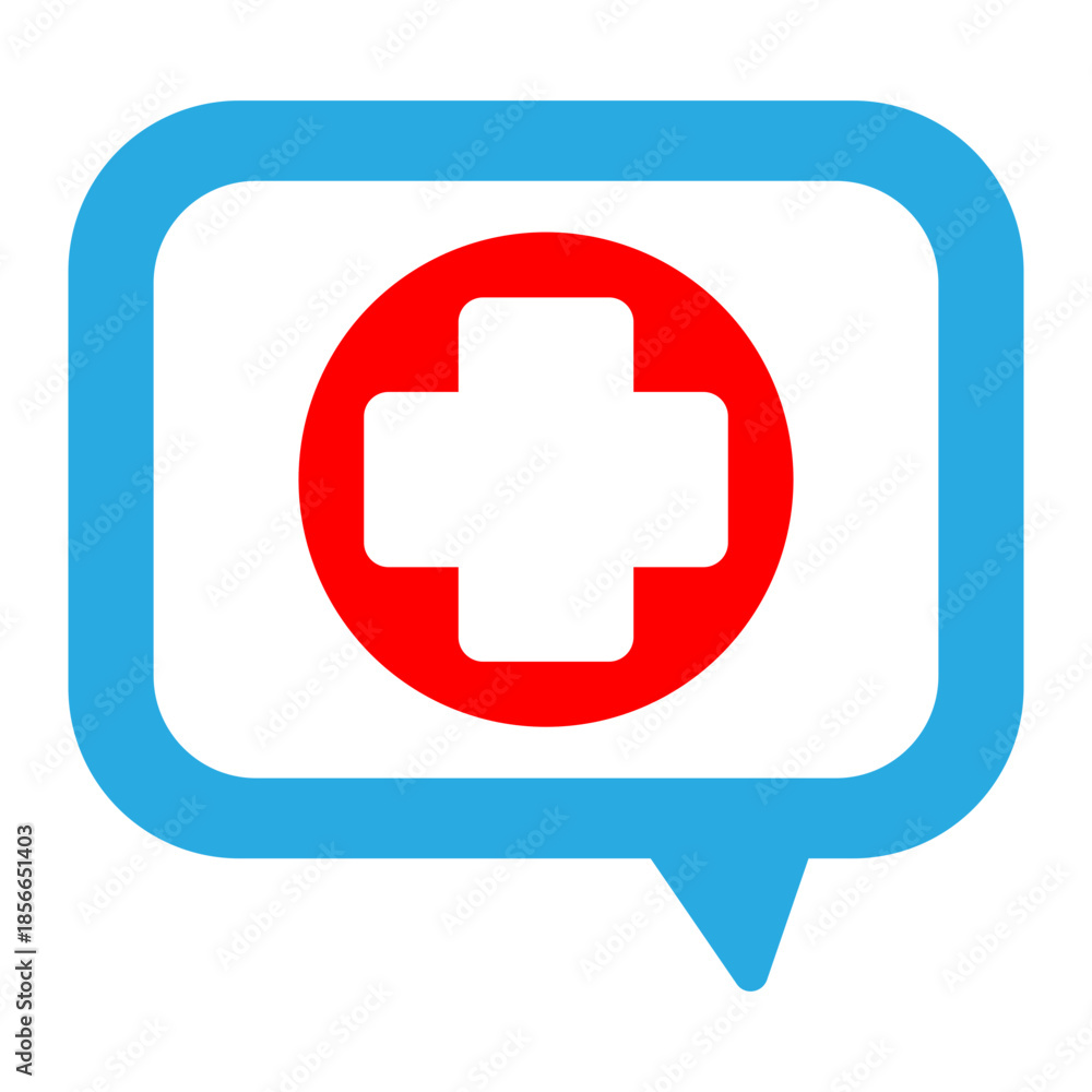 Obraz premium Medical Chat Bubble Icon 